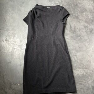 J.Crew Wool Asymmetric Neckline Dress